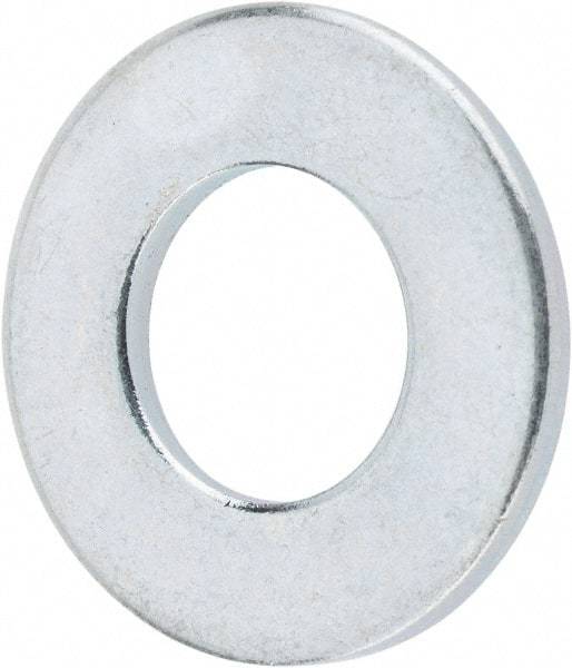 Value Collection - 5/16" Screw, Steel SAE Flat Washer - 11/32" ID x 11/16" OD, 1/16" Thick, Zinc-Plated Finish - Top Tool & Supply