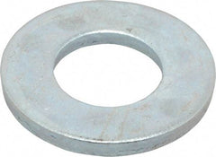 Value Collection - 5/8" Screw, Steel SAE Flat Washer - 21/32" ID x 1-5/16" OD, 3/32" Thick, Zinc-Plated Finish - Top Tool & Supply