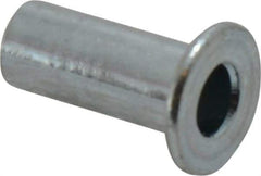 Value Collection - #6-32, 0.01 to 0.08" Grip, #12, Steel Standard Rivet Nut - Flat Head - Top Tool & Supply