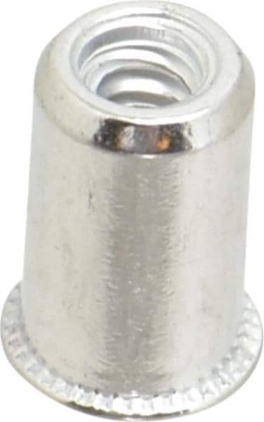 Value Collection - #6-32, 0.01 to 0.08" Grip, #12, Aluminum Standard Rivet Nut - Expander Head - Top Tool & Supply