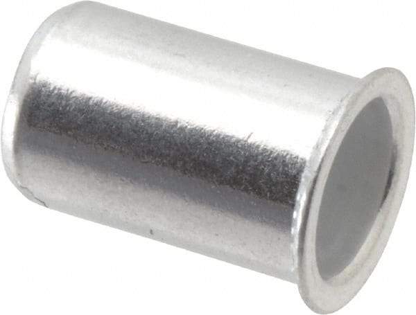 Value Collection - #8-32, 0.01 to 0.08" Grip, #2, Aluminum Standard Rivet Nut - Expander Head - Top Tool & Supply