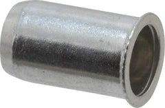 Value Collection - #10-24, 0.01 to 0.08" Grip, Aluminum Standard Rivet Nut - Drill Size Letter F, Expander Head - Top Tool & Supply