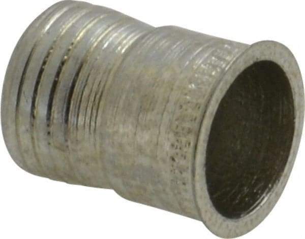 Marson - #10-32, 3/8" OAL, Thread-Sert Threaded Insert - 0.281" Hole Diam, 0.314" Head Diam, Steel - Top Tool & Supply