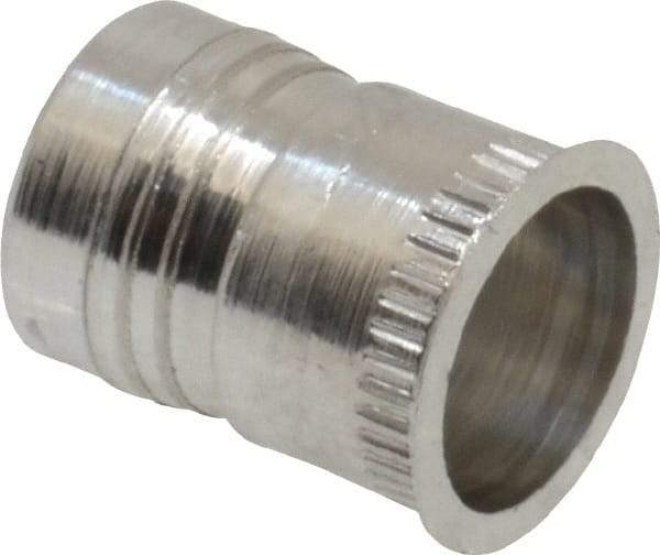 Marson - #10-24, 3/8" OAL, Thread-Sert Threaded Insert - 0.281" Hole Diam, 0.314" Head Diam, Aluminum - Top Tool & Supply