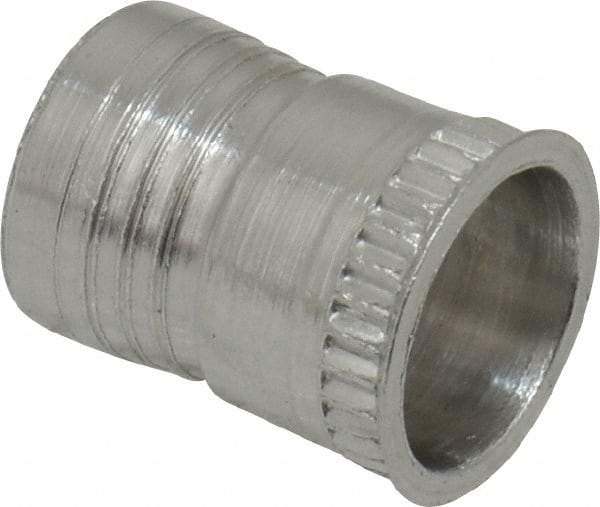 Marson - #10-32, 3/8" OAL, Thread-Sert Threaded Insert - 0.281" Hole Diam, 0.314" Head Diam, Aluminum - Top Tool & Supply