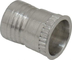 Marson - #10-32, 3/8" OAL, Thread-Sert Threaded Insert - 0.281" Hole Diam, 0.314" Head Diam, Aluminum - Top Tool & Supply