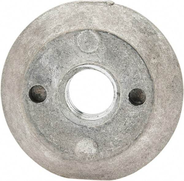 Made in USA - 5/16-18, Alloy Steel, Zinc Plated, Right Hand Spherical Fixture Nut - 1/4" High - Top Tool & Supply