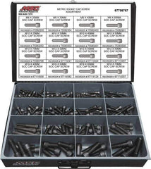 Value Collection - 168 Piece Alloy Steel Socket Head Cap Screws - M8 to M16 Thread - Top Tool & Supply