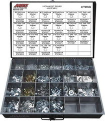 Value Collection - 3529 Piece, No. 6, 5/8" Screw, Grade 2 Steel Flat & Split Lock Washer Assortment - Includes 1/4 to 12" Screw & Compartmented Storage Case - Top Tool & Supply