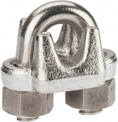 Campbell - 3/8" Wire Rope U-Bolt Clip - 316 Stainless Steel - Top Tool & Supply