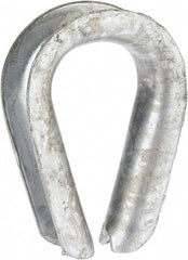 Campbell - 5/8" Wire Rope Thimble Clip - Steel, Heavy-Galvanized - Top Tool & Supply