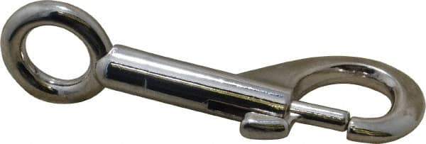 Value Collection - 3-5/16" Long Oval Fixed Eye Bolt Snap - Zinc Alloy with 3/8" Snap Opening - Top Tool & Supply