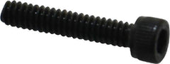 Unbrako - #10-24 UNC Hex Socket Drive, Socket Cap Screw - Alloy Steel, Black Oxide Finish, 1" Length Under Head - Top Tool & Supply