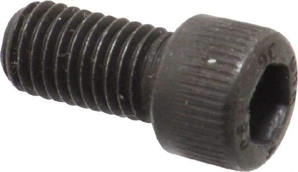 Unbrako - 1/4-28 UNF Hex Socket Drive, Socket Cap Screw - Alloy Steel, Black Oxide Finish, 1/2" Length Under Head - Top Tool & Supply