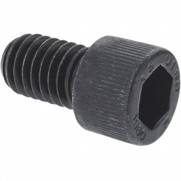 Unbrako - M10x1.50 Metric Coarse Hex Socket Drive, Socket Cap Screw - Grade 12.9 Alloy Steel, Black Oxide Finish, 130mm Length Under Head - Top Tool & Supply