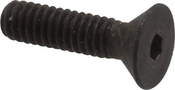 Unbrako - #8-32 UNC Hex Socket Drive, 82° Flat Screw - Alloy Steel, Black Oxide Finish, 5/8" OAL - Top Tool & Supply