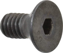 Unbrako - 5/16-18 UNC Hex Socket Drive, 82° Flat Screw - Alloy Steel, Black Oxide Finish, 5/8" OAL - Top Tool & Supply