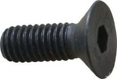 Unbrako - M6x1.00 Metric Coarse Hex Socket Drive, 90 to 92° Flat Screw - Grade 12.9 Alloy Steel, Black Oxide Finish, 16mm OAL - Top Tool & Supply