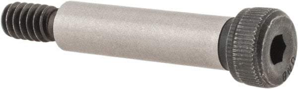 Unbrako - 1/4" Shoulder Diam x 1" Shoulder Length, #10-24 UNC, Hex Socket Shoulder Screw - 8 Alloy Steel, 0.357 to 3/8" Head Diam - Top Tool & Supply