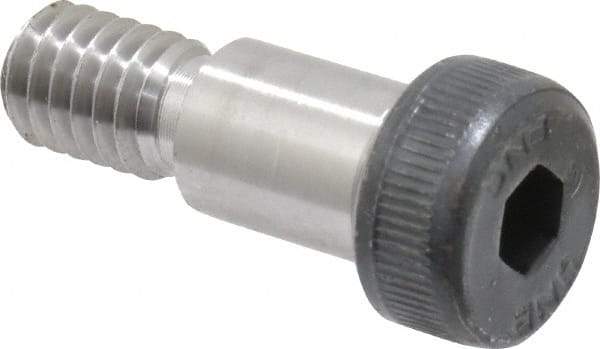 Unbrako - 3/8 x 1/2" Shoulder Diam x Length, 5/16-18, Shoulder Screw - 0.24 to 0.25" Head Height, 0.543 to 0.562" Head Diam, Grade 8 Alloy Steel, 3/16" Hex Socket Drive - Top Tool & Supply