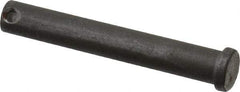 Made in USA - 7/16" Pin Diam, 3" OAL, Standard Clevis Pin - 5/32" Hole, 2-27/32" Usable Length, Uncoated Steel - Top Tool & Supply