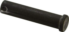 Made in USA - 1/2" Pin Diam, 2-1/4" OAL, Standard Clevis Pin - 5/32" Hole, 2-3/32" Usable Length, Uncoated Steel - Top Tool & Supply