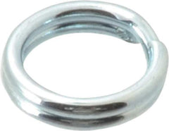 Made in USA - 0.212" ID, 0.292" OD, 0.062" Thick, Split Ring - Grade 2 Spring Steel, Zinc-Plated Finish - Top Tool & Supply