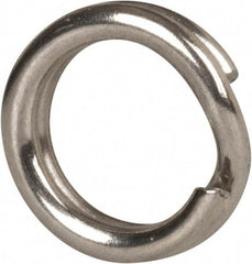 Made in USA - 0.15" ID, 0.22" OD, 0.054" Thick, Split Ring - 18-8 Stainless Steel, Natural Finish - Top Tool & Supply