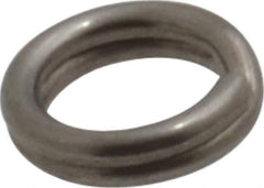 Made in USA - 0.174" ID, 0.254" OD, 0.062" Thick, Split Ring - 18-8 Stainless Steel, Natural Finish - Top Tool & Supply