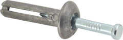 Powers Fasteners - 1/4" Diam, 1/4" Drill, 1" OAL, 1-7/8" Min Embedment Hammer Drive Concrete Anchor - Steel (Drive Pin)/Zamac Alloy (Body), Zinc-Plated Finish, Mushroom Head - Top Tool & Supply