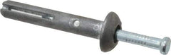 Powers Fasteners - 1/4" Diam, 1/4" Drill, 1-1/2" OAL, 1-7/8" Min Embedment Hammer Drive Concrete Anchor - Steel (Drive Pin)/Zamac Alloy (Body), Zinc-Plated Finish, Mushroom Head - Top Tool & Supply