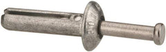 Powers Fasteners - 1/4" Diam, 1/4" Drill, 1" OAL, 7/8" Min Embedment Hammer Drive Concrete Anchor - Stainless Steel (Drive Pin)/Zamac Alloy (Body), Zinc-Plated Finish, Mushroom Head - Top Tool & Supply