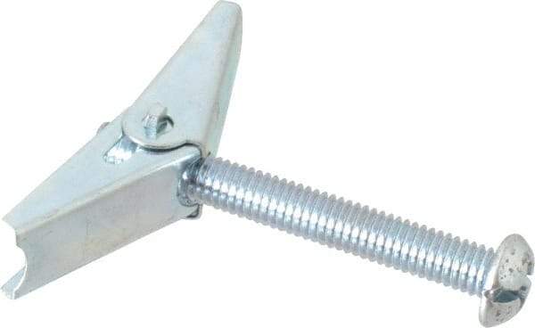 Powers Fasteners - 3/8" Screw, 3/8" Diam, 3" Long, Toggle Bolt Drywall & Hollow Wall Anchor - 7/8" Drill, Zinc Plated, Steel, Grade Zamac 7, Use in Drywall & Wallboard - Top Tool & Supply