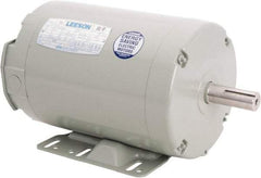 Leeson - 3 Max hp, 3,450 Max RPM, Electric AC DC Motor - 230/460 V Input, Three Phase, 145T Frame, 7/8" Shaft Diam, Rigid Base Mount, TEAO Enclosure - Top Tool & Supply