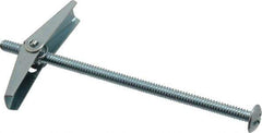 Powers Fasteners - 1/8" Screw, 1/8" Diam, 3" Long, Toggle Bolt Drywall & Hollow Wall Anchor - 3/8" Drill, Zinc Plated, Steel, Grade Zamac 7, Use in Drywall & Wallboard - Top Tool & Supply