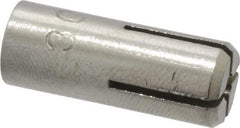 Powers Fasteners - 1/4" Diam, 3/8" Drill, 1-5/8" Min Embedment Drop-In Concrete Anchor - 303 Stainless Steel, 7/16" Thread Length - Top Tool & Supply