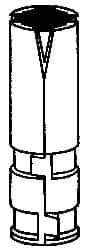 Powers Fasteners - 5/8" Diam, 1" Drill, 2-5/8" OAL, 2-1/2" Min Embedment Single Expansion Concrete Anchor - Zamac Alloy, Flat Head - Top Tool & Supply