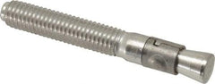 Powers Fasteners - 1/2" Diam, 1/2" Drill, 3-3/4" OAL, Wedge Expansion Concrete Anchor - 304 Stainless Steel, Hex Nut Head, Hex Drive, 2-3/8" Thread Length - Top Tool & Supply