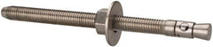 Powers Fasteners - 5/8" Diam, 5/8" Drill, 8-1/2" OAL, Wedge Expansion Concrete Anchor - 304 Stainless Steel, Hex Nut Head, Hex Drive, 7" Thread Length - Top Tool & Supply