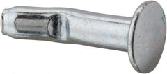 Powers Fasteners - 1/4" Diam, 1/4" Drill, 1" OAL, 1-1/4" Min Embedment Split-Drive Concrete Anchor - Grade 8.2 Steel, Zinc-Plated Finish, Mushroom Head - Top Tool & Supply