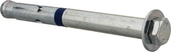 Powers Fasteners - 1/2" Diam, 1/2" Drill, 2-3/4" OAL, Split-Drive Concrete Anchor - Grade 8.2 Steel, Zinc-Plated Finish, Mushroom Head - Top Tool & Supply