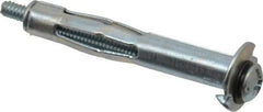 Powers Fasteners - 1/8" Screw, 5/16" Diam, 2-1/4" Long, 5/8 to 1" Thick, Sleeve Drywall & Hollow Wall Anchor - 5/16" Drill, Zinc Plated, Steel, Grade 5, Use in Concrete, & Masonry, Drywall, Plywood & Wallboard - Top Tool & Supply