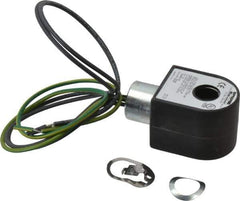 Parker - 240 Volt, 18 Coil Lead Length, Class H, Solenoid Coil - 11.0 Watt, NEMA 4X Enclosure, Use with Parker Skinner Gold Ring Series Valves - Top Tool & Supply