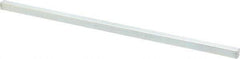 Made in USA - 12" Long x 3/8" High x 3/8" Wide, Zinc-Plated Undersized Key Stock - C1018 Steel - Top Tool & Supply