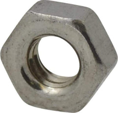 Value Collection - M4x0.70 Stainless Steel Right Hand Hex Nut - 7mm Across Flats, 3.2mm High, Uncoated - Top Tool & Supply