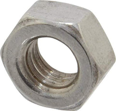 Value Collection - M8x1.25 Stainless Steel Right Hand Hex Nut - 13mm Across Flats, 6.5mm High, Uncoated - Top Tool & Supply