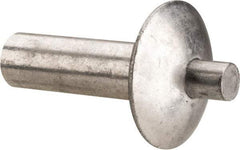 Made in USA - Universal Head Aluminum Alloy Drive Blind Rivet - Stainless Steel Mandrel, 0.172" to 3/16" Grip, 0.312" Head Diam, 0.161" to 0.172" Hole Diam, 0.313" Length Under Head, 5/32" Body Diam - Top Tool & Supply