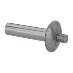 Made in USA - Brazier Head Aluminum Alloy Drive Blind Rivet - Aluminum Alloy Mandrel, 0.828" to 7/8" Grip, 5/8" Head Diam, 0.266" to 0.281" Hole Diam, 1.031" Length Under Head, 1/4" Body Diam - Top Tool & Supply