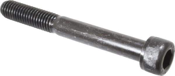 Value Collection - M10x1.50 Metric Coarse Hex Socket Drive, Socket Cap Screw - Grade 12.9 Alloy Steel, Black Oxide Finish, Partially Threaded, 80mm Length Under Head - Top Tool & Supply