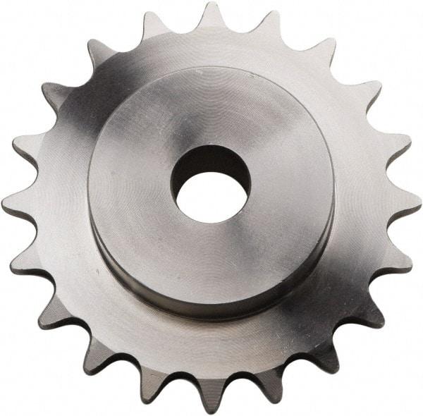 U.S. Tsubaki - 14 Teeth, 3/8" Chain Pitch, Chain Size 35, Plain Bore Sprocket - 1/2" Bore Diam, 1.685" Pitch Diam, 1.87" Outside Diam - Top Tool & Supply